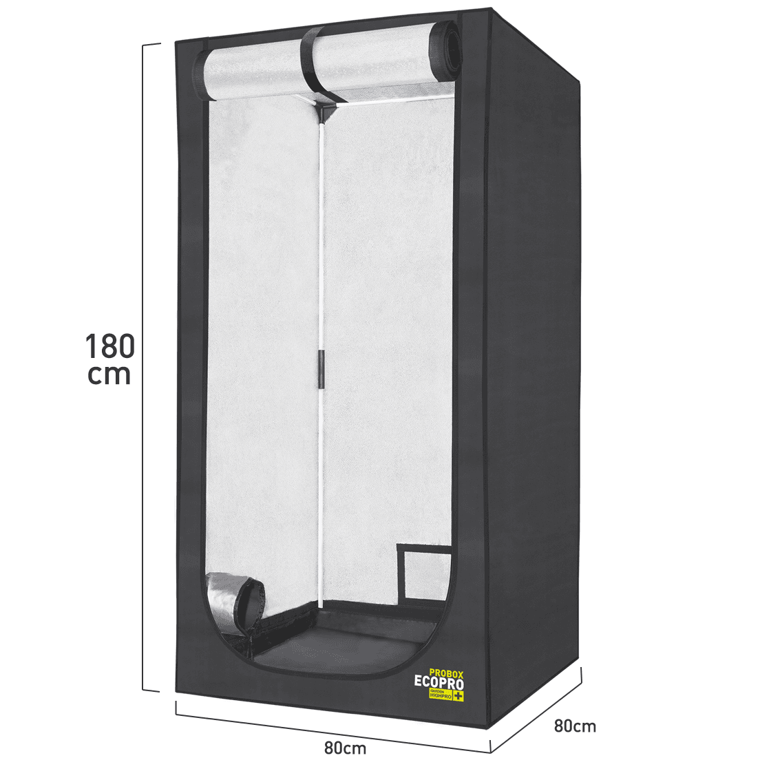 Growbox Garden Highpro EcoPro 80H 80x80x180 cm