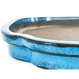 Emaillierte Rechteckschale Blau 27,5 cm (3)