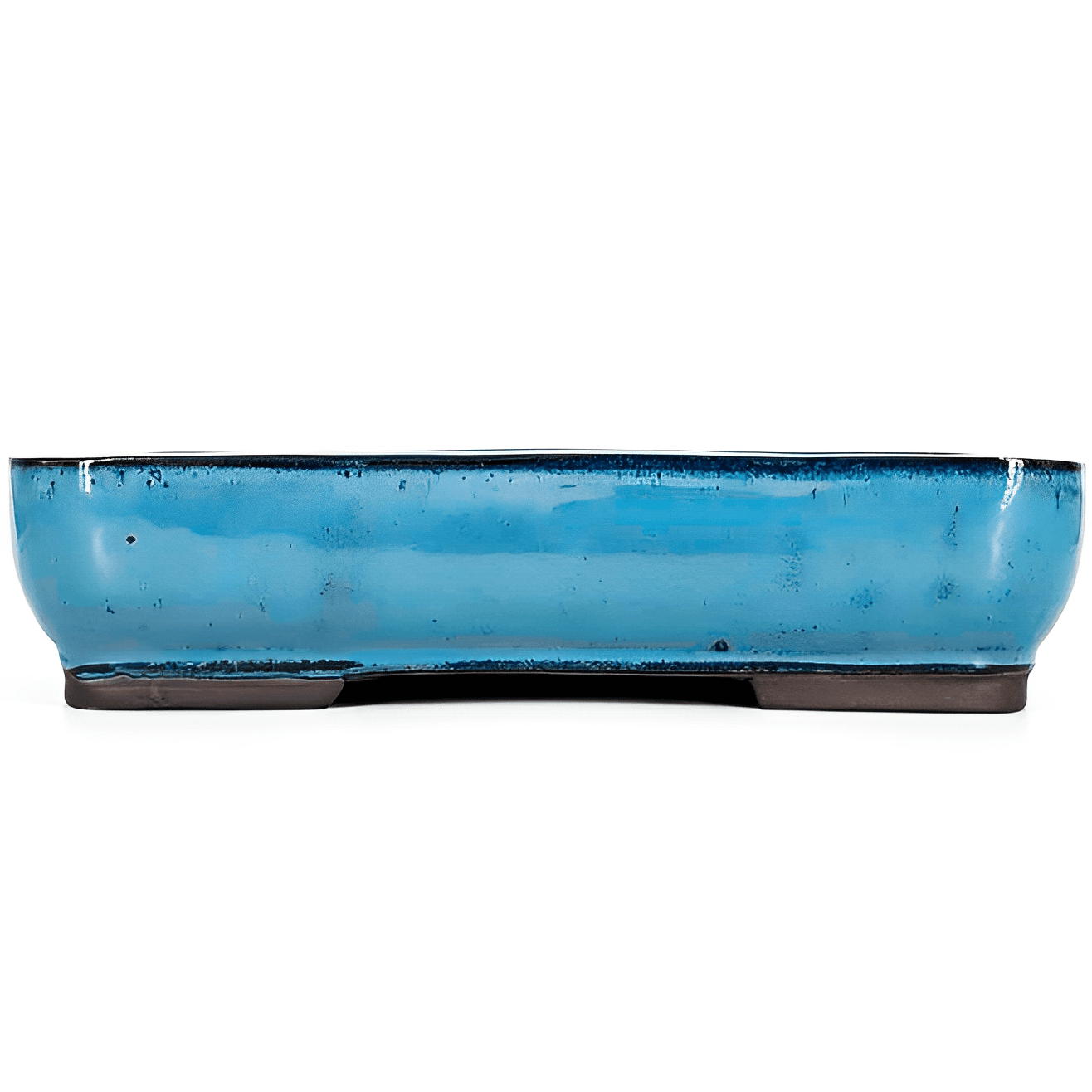 Blau glasierter Rechteck-Topf 29 x 20 x 7 cm