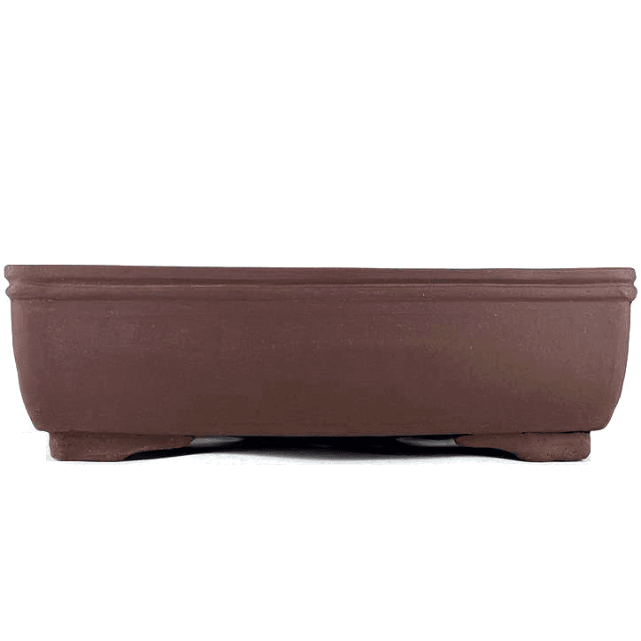 Unglasierte Rechteckschale Yixing 34x25.5x10 cm