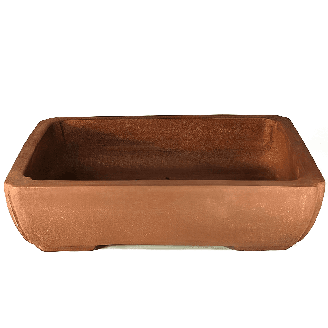 Unglasierte Rechteck-Bonsaischale Yixing 42 cm