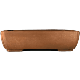 Unglasierte Rechteck-Bonsaischale Yixing 42 cm (2)