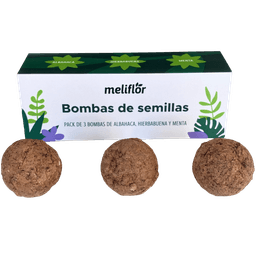 Meliflor Samenbomben (Basilikum, Grüne Minze und Pfefferminze) (3)