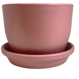 Keramiktopf-Set Meliflor Rund 25x19cm + Untersetzer 24cm (1)