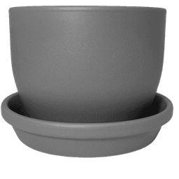 Keramiktopf-Set Meliflor Rund 25x19cm + Untersetzer 24cm (1)