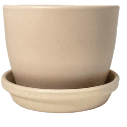 Keramiktopf-Set Meliflor Rund 18x13 cm + Untersetzer 18 cm (1)