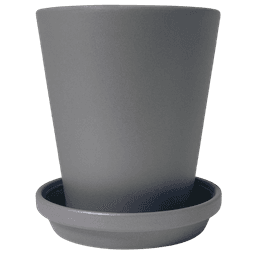 Keramiktopf-Set Meliflor Konus 21x23 cm + Untersetzer 20 cm (1)
