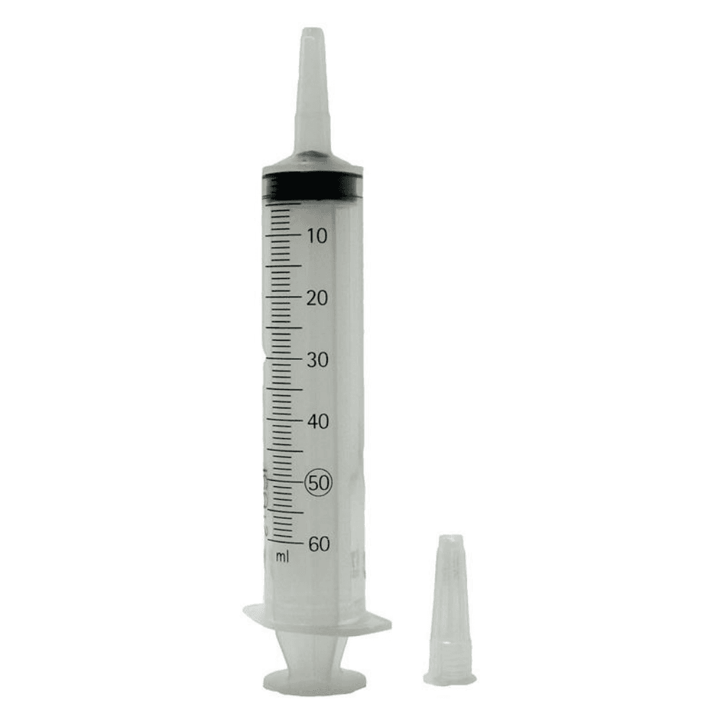 60-ml-Luer-Spritze mit Katheteranschluss