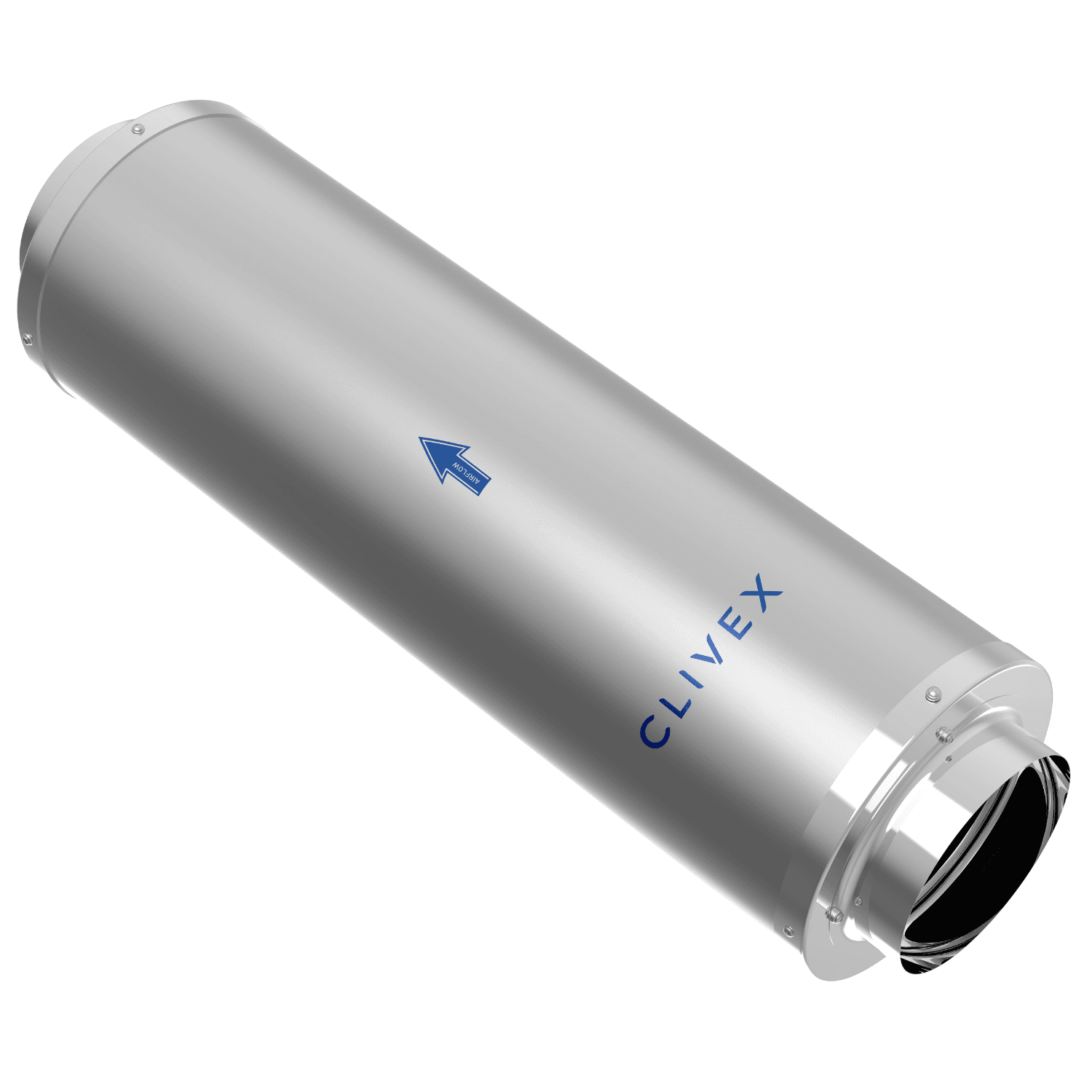 Clivex Kohlefilter In-Line 250 mm (1000–1100 m³/h)