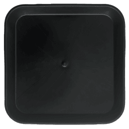 Schwarze quadratische Schale 23x23 cm (Basis 18x18 cm) (Pack 200 Stück) (1)