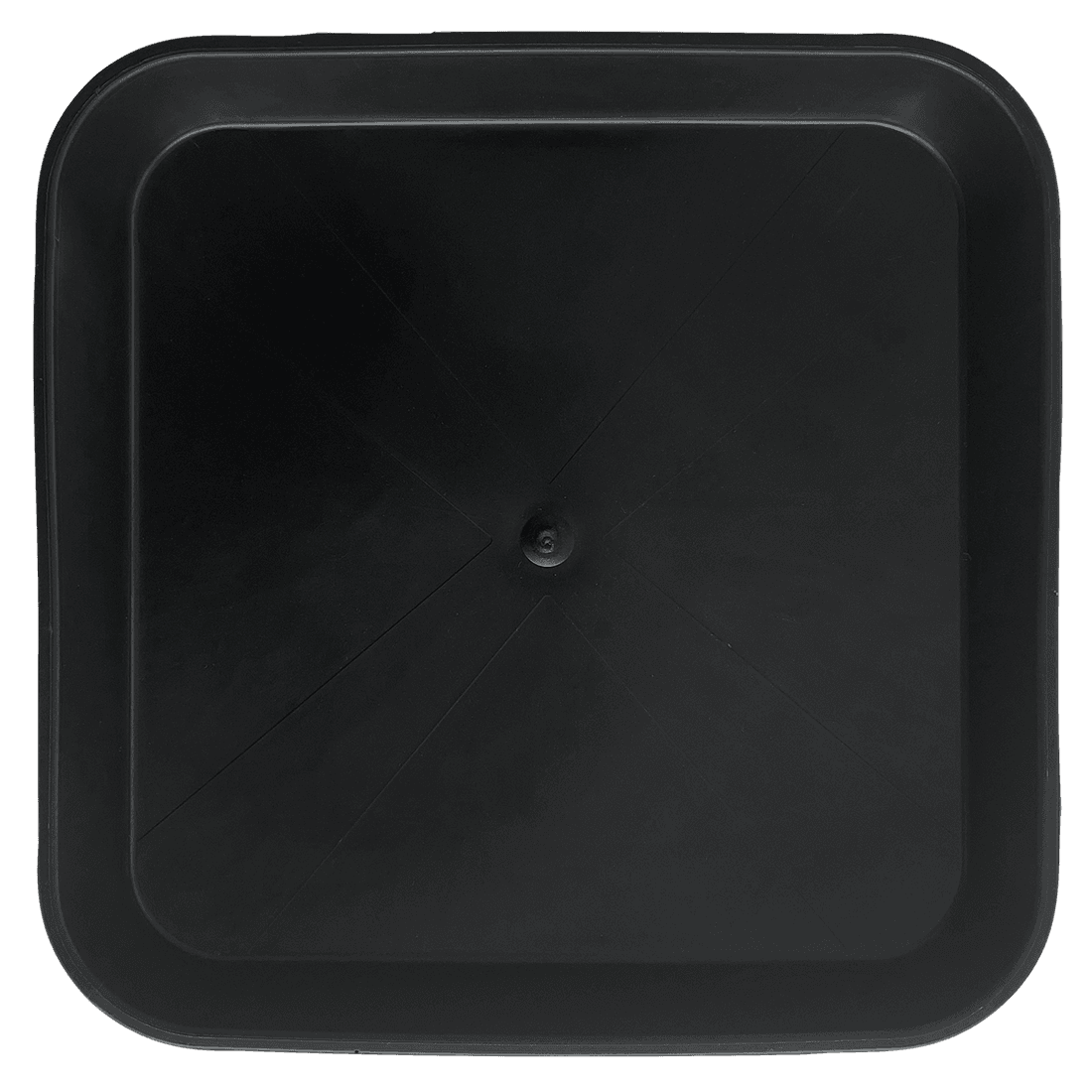Schwarze quadratische Schale 23x23 cm (Basis 18x18 cm) (Pack 200 Stück)