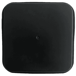 Schwarze quadratische Schale 23x23 cm (Basis 18x18 cm) (Pack 200 Stück) (2)