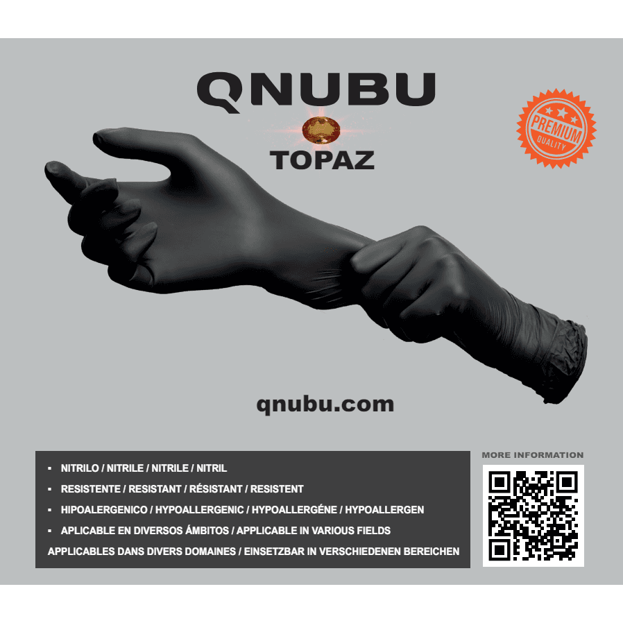 Qnubu Topaz Professionelle Nitrilhandschuhe (300 Stück)