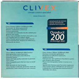 Clivex Ozoduct 200 mm (10000 mg/h) V.2 (4)