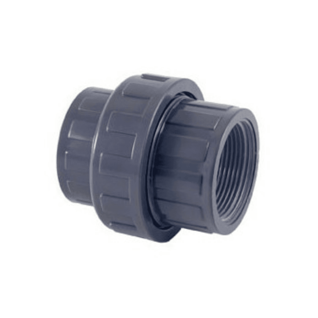 PVC-Druckverbinder 3-teilig Innengewinde-Klebeverbindung