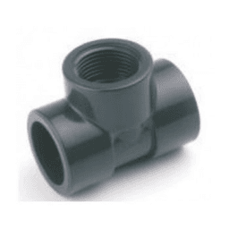 T-Stück Misch-PVC Klebemuffe mit Gewinde H-Zentrum 32-1 (2)