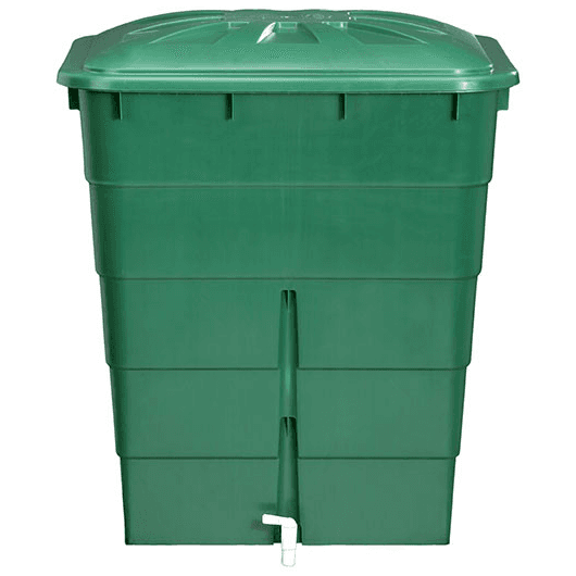 Rechteckiger Polyethylen-Tank Grün 300L (+ Hahn)