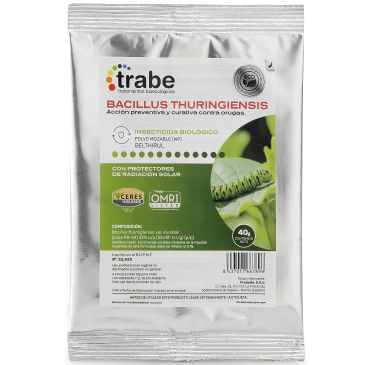 Trabe Bacillus Thuringiensis 40 g