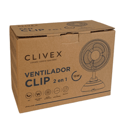 Ventilator Clivex Clip mit Basis 15 cm (15 W) (4)